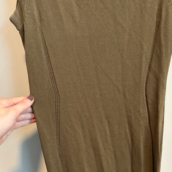 Zara Olive Green Sleeveless Maxi Dress - Picture 4 of 4